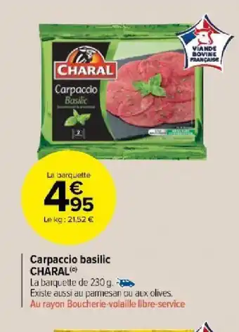 Carrefour Market Carpaccio basilic offre