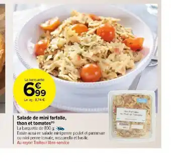 Carrefour Market Salade de mini farfalle, thon et tomates() offre