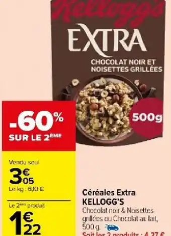 Carrefour Market Céréales Extra KELLOGG'S offre
