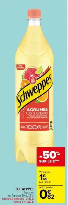 Carrefour Market SCHWEPPES Agrumes offre