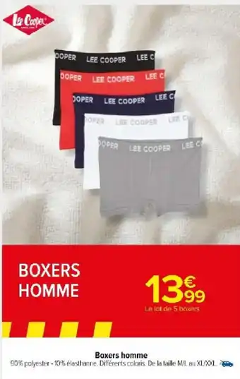 Carrefour Market Boxers homme offre