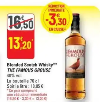 G20 Blended Scotch Whisky** THE FAMOUS GROUSE 40% vol. offre
