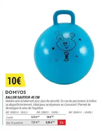 Decathlon BALLON SAUTEUR 45 CM offre