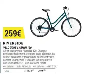 Decathlon VÉLO TOUT CHEMIN 120 offre