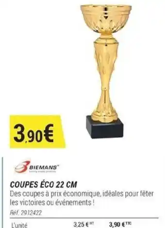 Decathlon COUPES ÉCO 22 CM offre