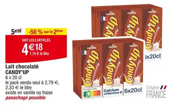 Cora x Carrefour CANDY’UP Lait chocolaté offre