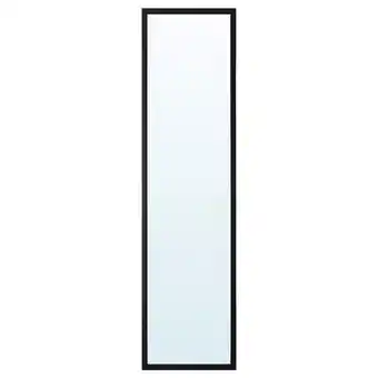 IKEA LiljetrÄd Miroir, noir, 30x115 cm offre