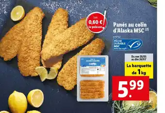 Lidl Panés au colin d'Alaska MSC (2) offre
