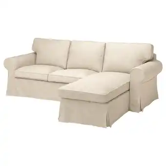 IKEA Ektorp Canapé 3 places avec méridienne, Kilanda beige clair offre