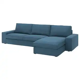 IKEA Kivik Canapé 4 places + méridienne, Tallmyra bleu offre