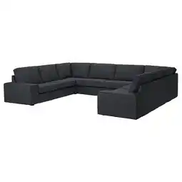 Kivik Canapé en u, 6 places, Tresund anthracite