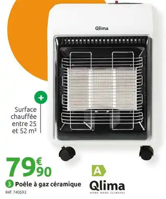 Mr Bricolage Qlima poêle à gaz céramique offre