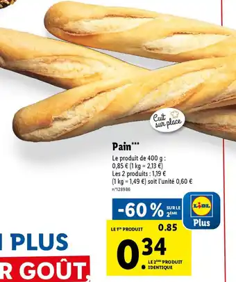 Lidl Pain* offre