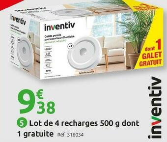 Mr Bricolage Inventiv lot de 4 recharges 500 g dont 1 gratuite offre