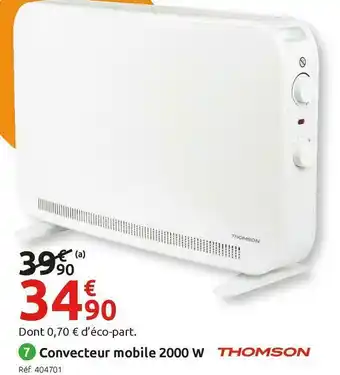 Mr Bricolage Thomson convecteur mobile offre