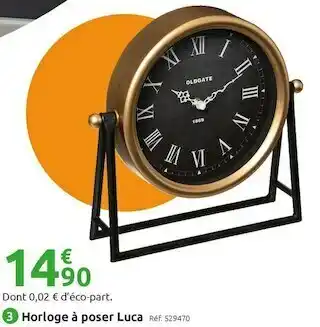 Horloge à poser luca