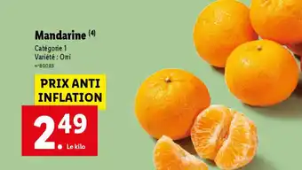 Lidl Mandarine offre