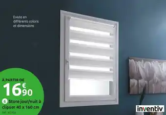 Inventiv store jour/nuit à clipser