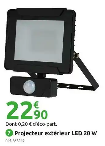 Mr Bricolage Projecteur extérieur led offre