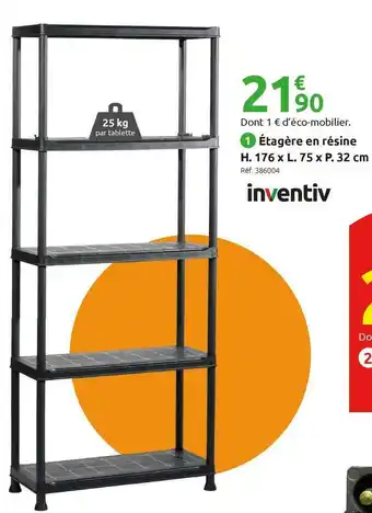 Mr Bricolage Inventiv étagère en résine offre