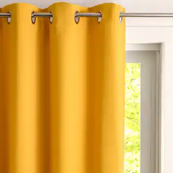 L'incroyable Rideau 'Occultant uni' jaune offre