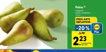 Lidl Poires offre