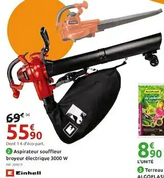 Mr Bricolage Aspirateur souffleur broyeur de feuilles électrique gc-el offre