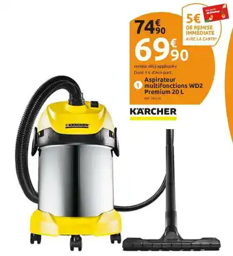 Kärcher aspirateur multifonctions wd2 premium 20 l