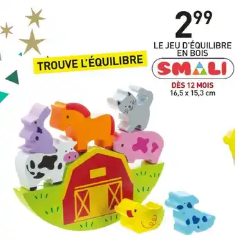 Stokomani Smali le jeu d'équilibre en bois offre
