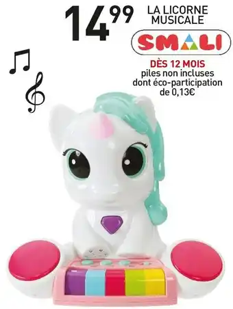 Stokomani Smali la licorne musicale offre