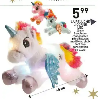 Stokomani La peluche licorne led offre