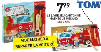 Stokomani Mathéo le mécano le livre jeu cartonné offre