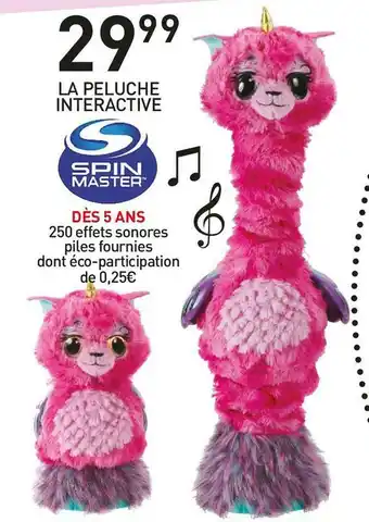 Stokomani Spin master la peluche interactive offre