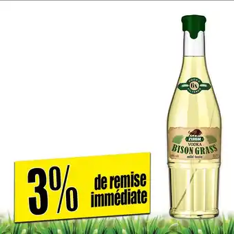 Norma Vodka herbe de bison offre