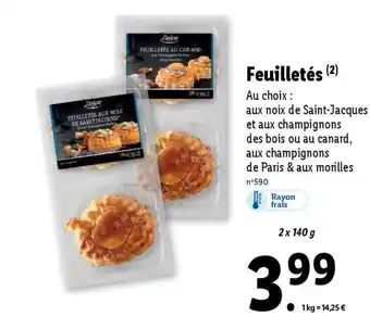 Lidl Feuilletés offre