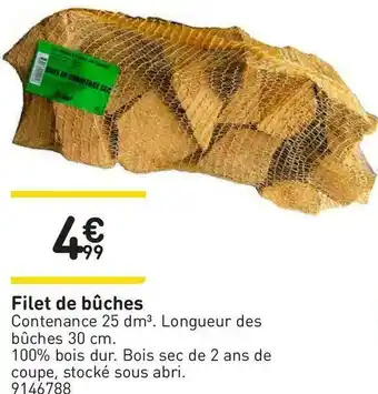 Weldom Filet de bûches offre
