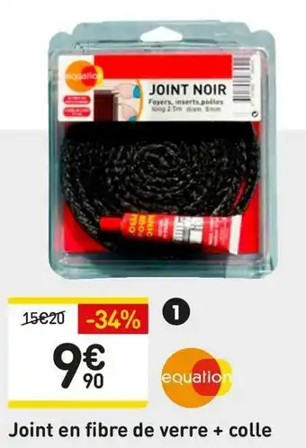 Joint en fibre de verre + colle