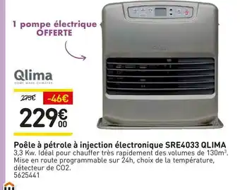 Weldom Qlima poêle à pétrole à injection électronique sre4033 offre