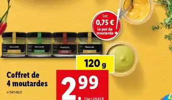 Coffret de 4 moutardes