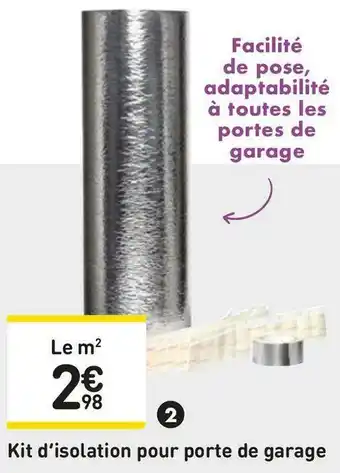 Weldom Kit d’isolation pour porte de garage offre
