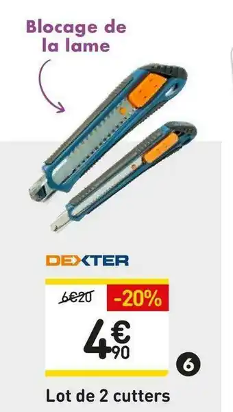 Weldom Dexter lot de 2 cutters offre