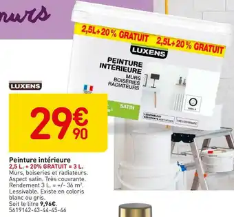 Weldom Luxens peinture intérieure offre