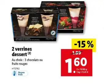Lidl 2 verrines dessert (2) offre
