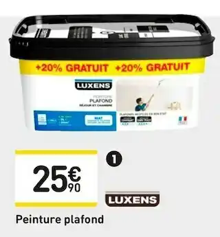 Weldom Luxens peinture plafond offre