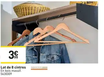 Weldom Lot de 8 cintres offre
