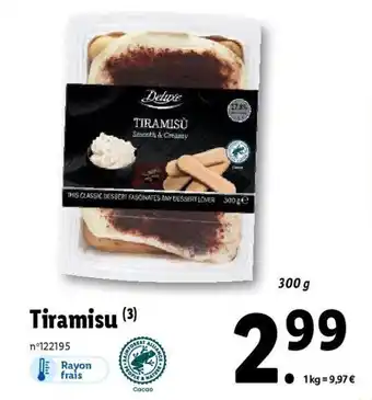 Lidl Tiramisu offre
