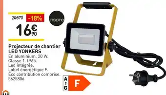 Weldom Inspire projecteur de chantier led yonkers offre