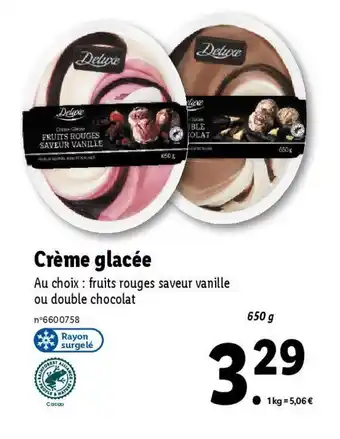 Lidl Crème glacée offre