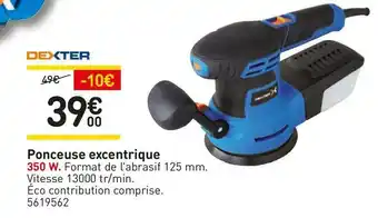 Weldom Dexter ponceuse excentrique offre