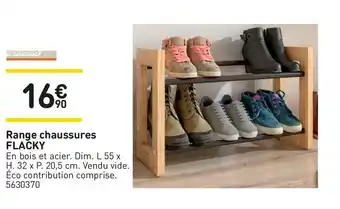 Weldom Range chaussures flacky offre
